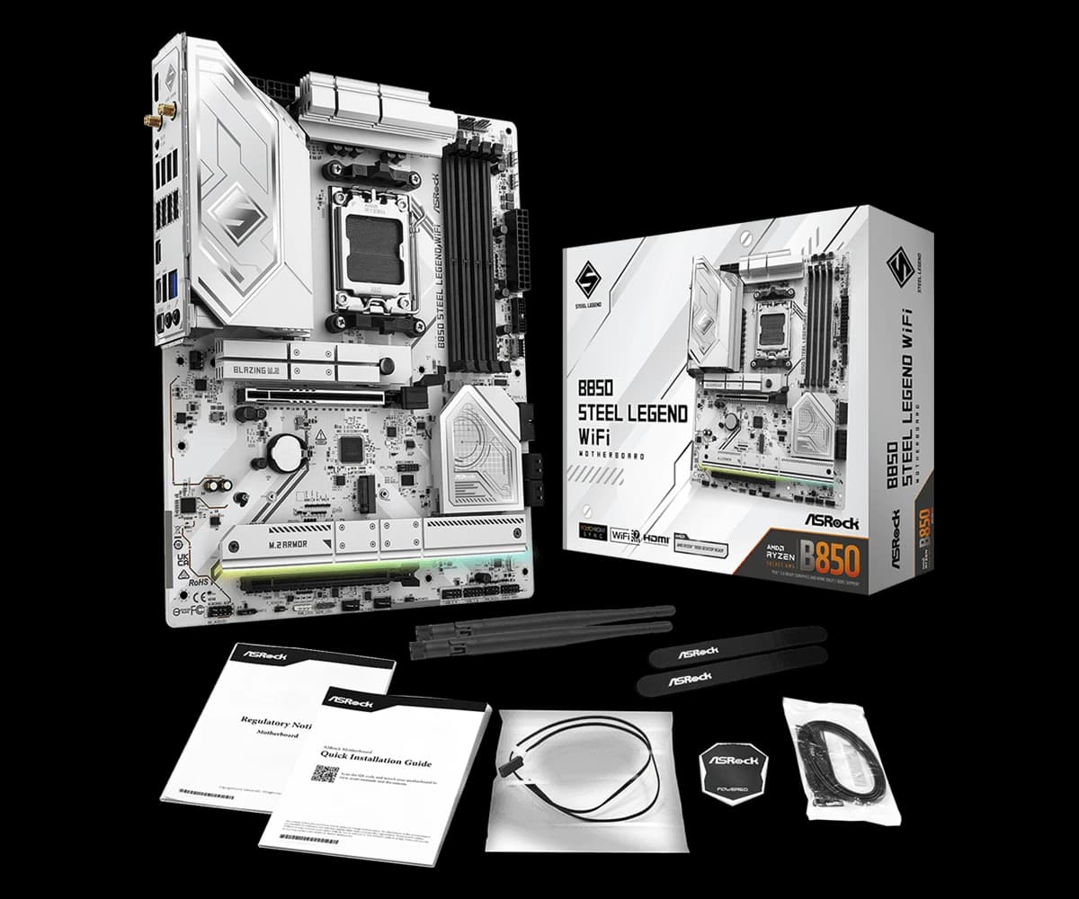 ASRock B850 Steel Legend WiFi AM5 ATX DDR5