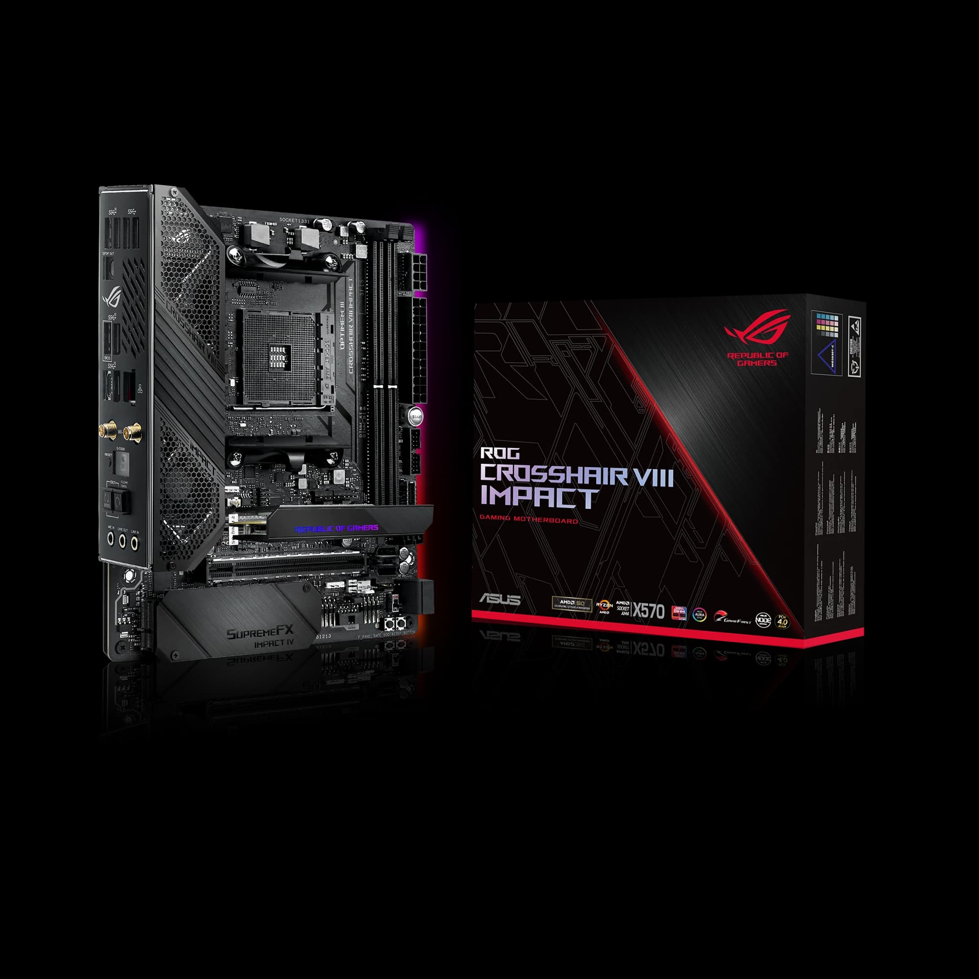 ASUS ROG Crosshair VIII Impact AMD X570 AM4 Micro-ATX