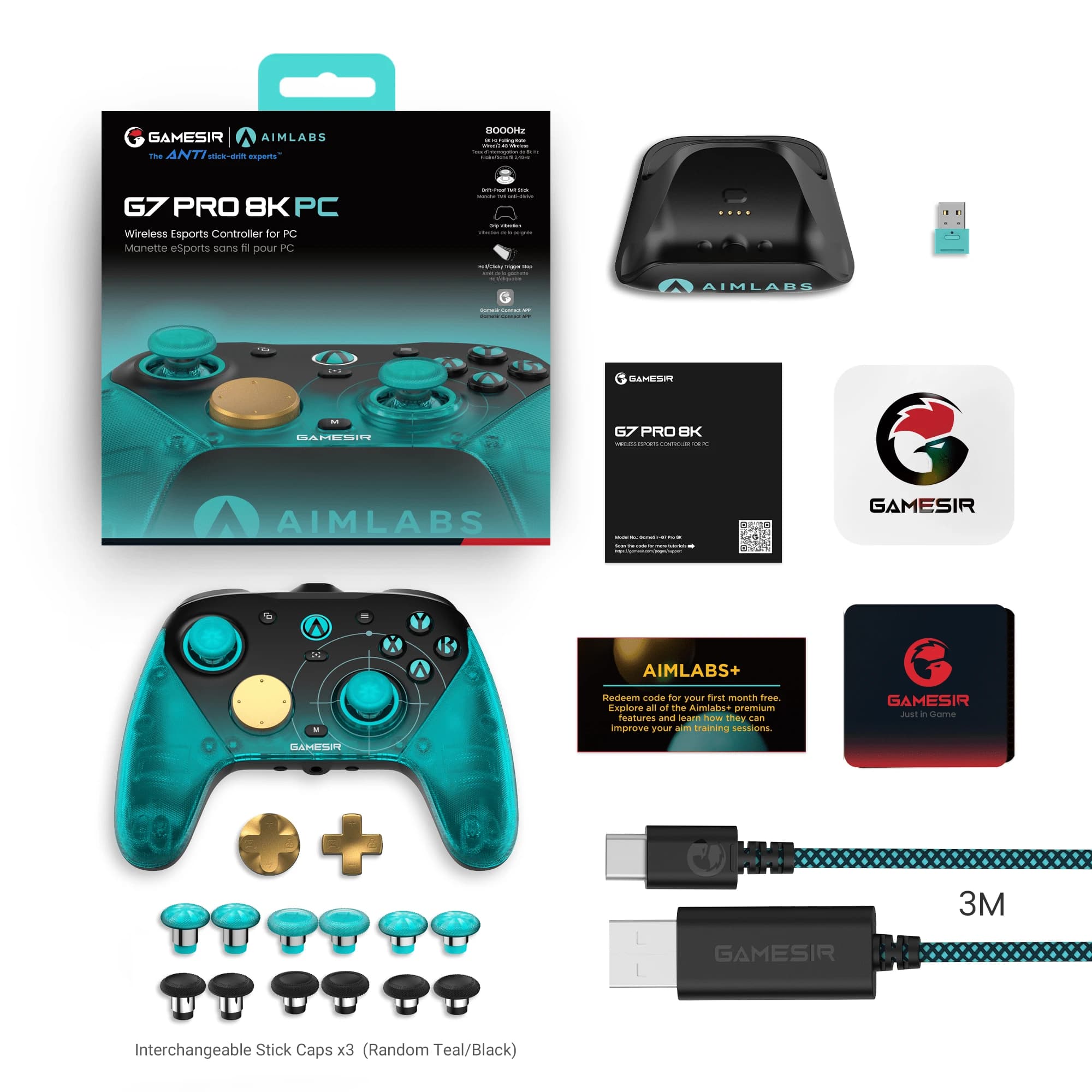 GameSir G7 Pro 8K Aimlabs manette PC