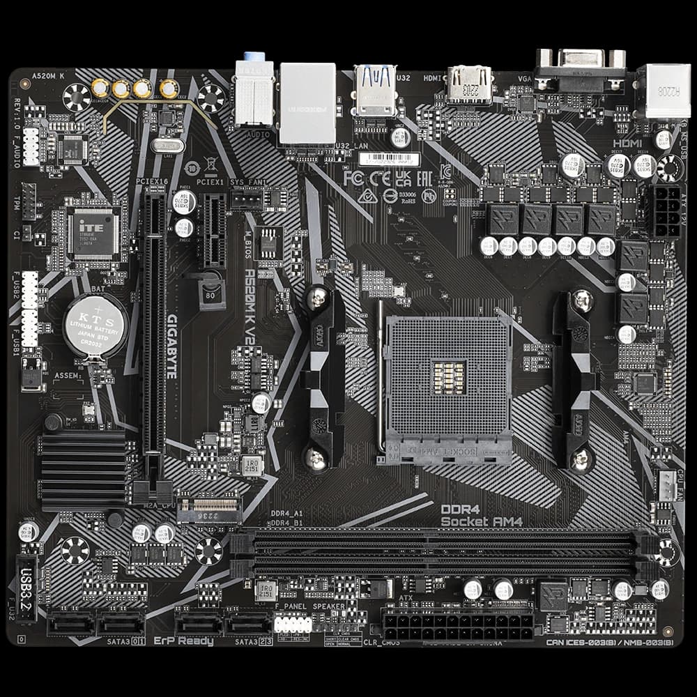 Gigabyte A520M K V2 AM4 Micro-ATX DDR4