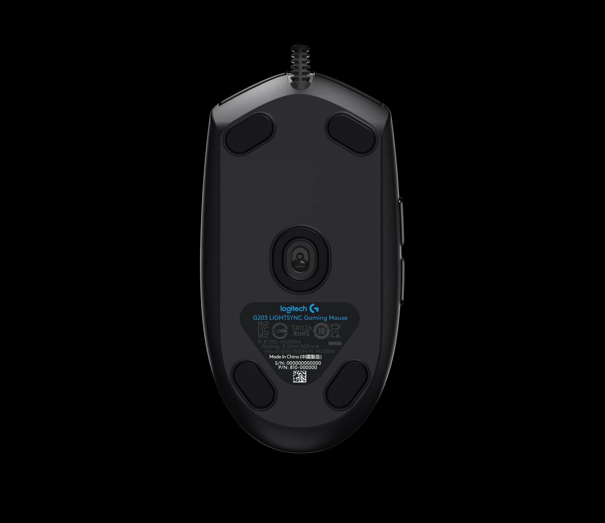 Logitech G203 Lightsync souris filaire